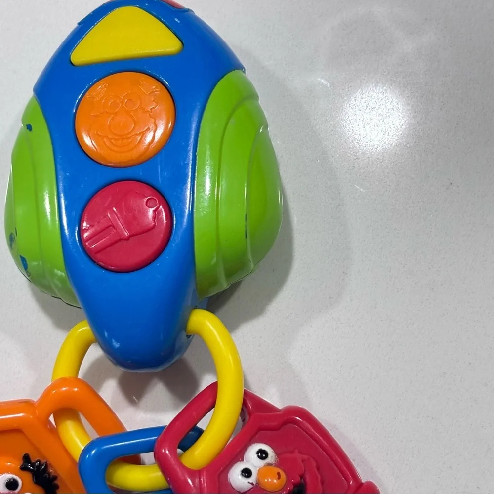 Vintage Mattel Sesame Street Multi Electronic Keychain Elmo Ernie Lights Sounds